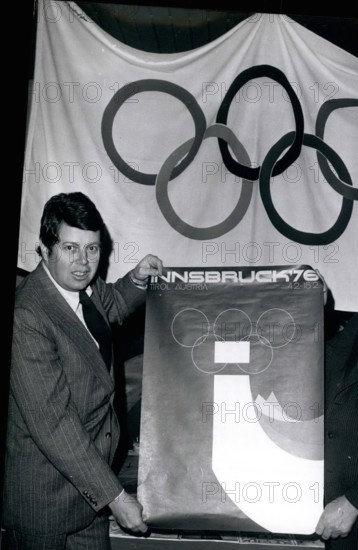 1976 - Making propaganda for the Olympic Winter Games 1976 were the mayor of Innsbruck (Austria). DR. KARL-HEINZ KLEE (1.) in Munich recently. As they stated, Innsbruck will return to a more simple realization of the Games. Moat of the *vents, which will take place from February 4th until 15th, 1976, will be held at the competition sites, which have been built for the Games of 1964. Only some small renovations, which were necessary, have already been done. In January 1975, the first testing evenements will be held at the Olympic sites in Innsbruck. (Credit Image: © Keystone Pictures USA/ZUMAPR