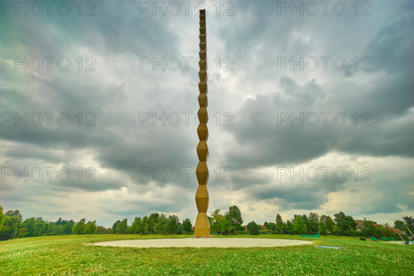 Column of the Infinite By Constantin Brancusi in Targu Jiu, Romania.