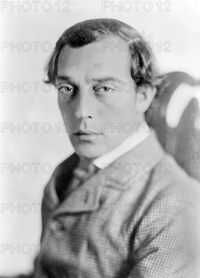Buster Keaton. Portrait of the silent film star, Buster Keaton, in "The General".