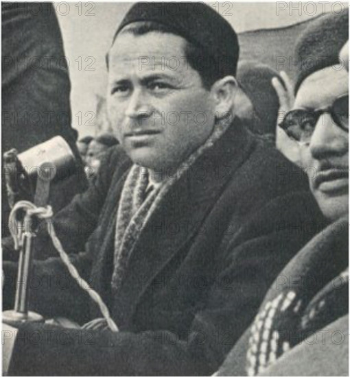 Farhat Hached was a prominent Tunisian trade unionist and political figure. Known for his leadership in the labor movement, he played a key role in Tunisiaâ€™s fight for independence and social reform. His contributions to the country's labor rights and political landscape remain significant in Tunisiaâ€™s history.