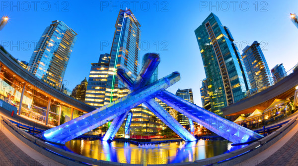 Olympic Cauldron at jack Poole Plaza , landmarks of the 2010 Winter Olympic Games,British Columbia,Canada