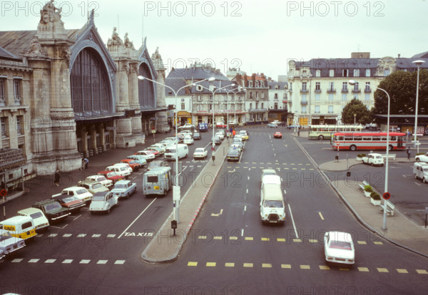 TOURS France square outside the Railway station
