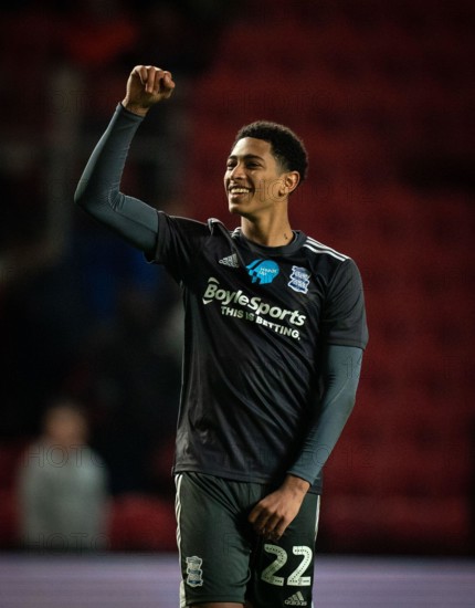 Bristol, UK. 07th Feb, 2020. Jude Bellingham of Birmingham City at full time during the Sky Bet Championship match between Bristol City and Birmingham City at Ashton Gate, Bristol, England on 7 February 2020. Photo by Andy Rowland. Credit: PRiME Media Images/Alamy Live News