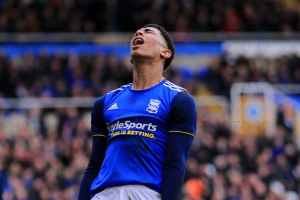 Birmingham, UK. 07th Mar, 2020. Jude Bellingham of Birmingham City annoyed after his missed goal scoring opportunity during the Sky Bet Championship match between Birmingham City and Reading at St Andrews, Birmingham on Saturday 7th March 2020. (Credit: Leila Coker | MI News) Photograph may only be used for newspaper and/or magazine editorial purposes, license required for commercial use Credit: MI News & Sport /Alamy Live News Credit: MI News & Sport /Alamy Live News