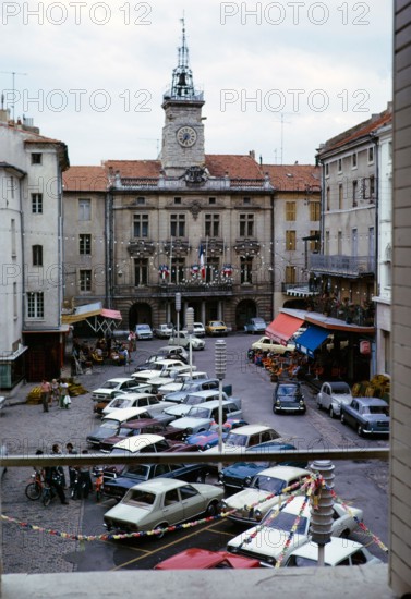 Historic city hall building Hotel de Ville, Orange, France 1973