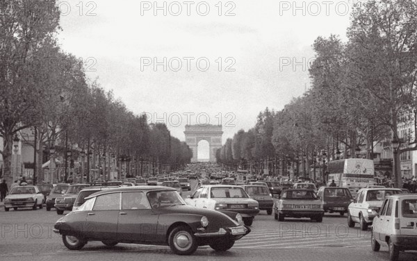 1964 Citroen DS19 on the Champs-Elysees Paris France