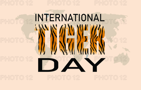 International Tiger Day on July 29th raises awareness about the dwindling numbers of the biggest of the big cats. vector illustration