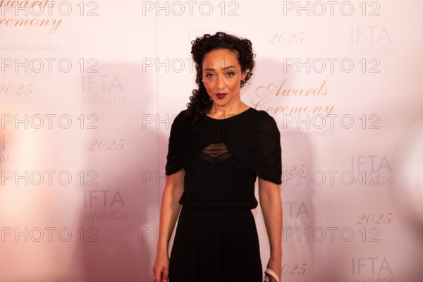 Dublin, Ireland – 14th February 2025 – Ruth Negga on the red carpet ahead of the 22nd Irish Film & Television Academy IFTA Awards at the Dublin Royal Convention Centre. Credit: Liam Murphy/Alamy Live News