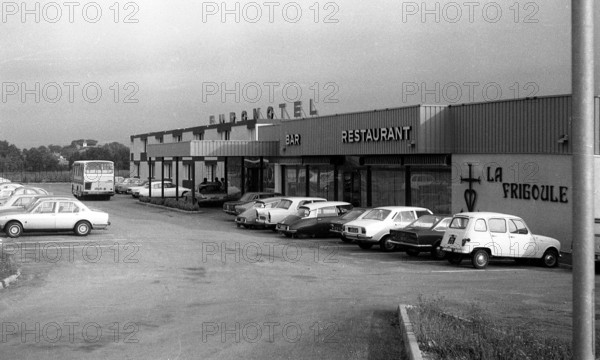 Location unknown, France - 1974: Euromotel and restaurant La frigoule