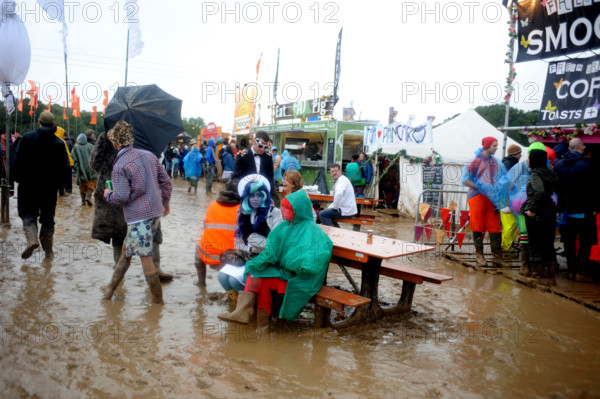 Fancy Dress Festival goers at Bestival Music Festival Isle of Wight 2008