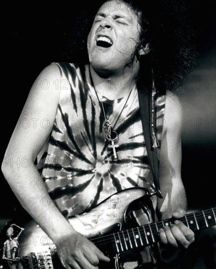 Jul. 07, 1991 - Jazz Festival Montreux 1991 Steve Lukather of ''Toto'': The Montreux Jazz Festival takes place in Montreux at the Lake of Geneva from 2nd July to 21 July. Photo Shows Steve Lukather of ''Toto'' on guitar.