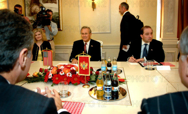 Secretary of Defense met with the Prime Minister of Montenegro at Villa Gorica on September 26, 2006, to recognize Montenegro’s independence and discuss integration with Europe, highlighting diplomatic and defense relations.