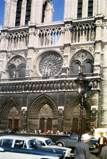 Notre Dame Cathederal in Paris ca. 1961
