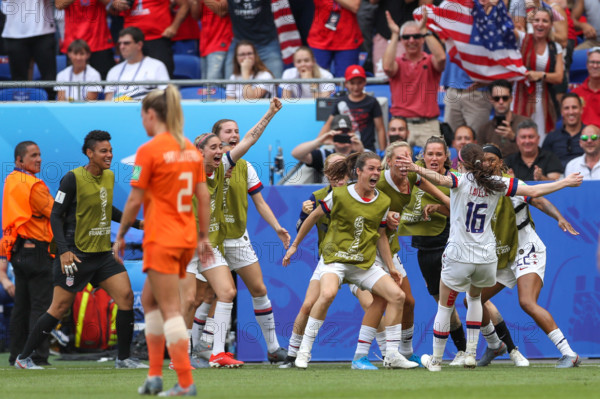 Lyon, France. 07th July, 2019. Lavelle the United States during match against the Netherlands game valid for the Final of the Women 's Soccer World Cup in Lyon in France this Sunday, 07. Credit: Brazil Photo Press/Alamy Live News