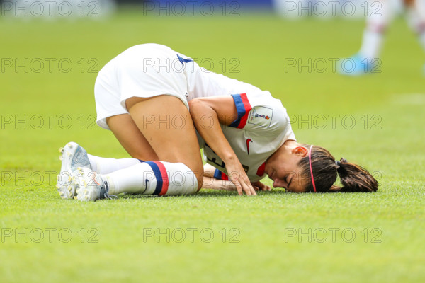 Lyon, France. 07th July, 2019. Alex Morgan the United States during match against the Netherlands game valid for the Final of the Women 's Soccer World Cup in Lyon in France this Sunday, 07. Credit: Brazil Photo Press/Alamy Live News