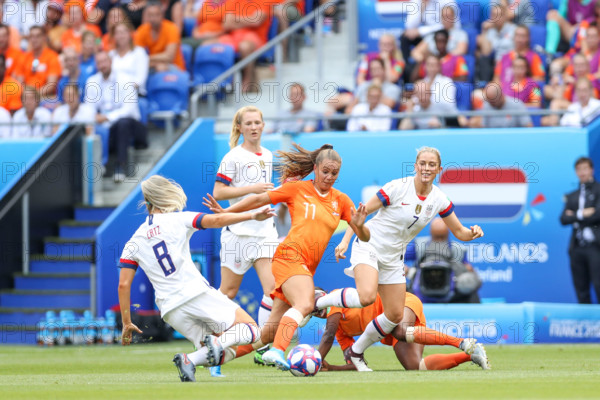 Lyon, France. 07th July, 2019. Martens of the Netherlands during match against the United States game valid for the Final of the Women 's Soccer World Cup in Lyon in France this Sunday, 07. Credit: Brazil Photo Press/Alamy Live News