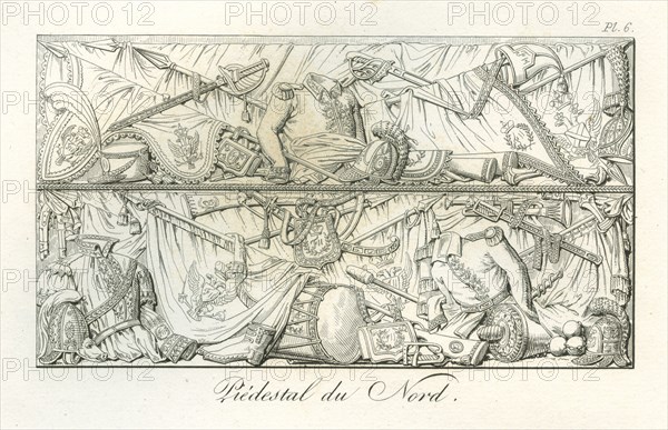 Colonne Vendôme : relief ornant le piédestal côté nord