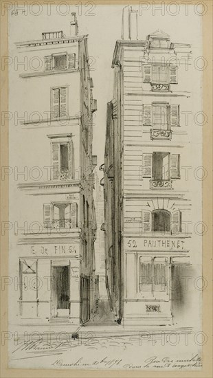 Ancienne rue des Mulets à Paris