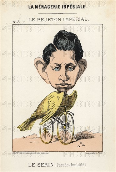 Caricature of Eugène Louis Napoléon Bonaparte