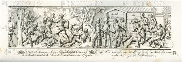 Colonne Vendôme : 
Les 4 et 5 novembre 1805, le 6e corps s'empare du Tyrol. Le 7 novembre, prise des magasins d'Inspruck, les malades sont confiés à la générosité française.