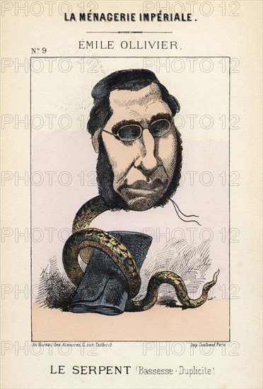 Emile Ollivier. Caricature