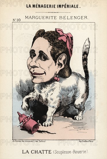 Marguerite Bélenger. Caricature