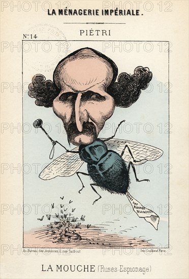 Pierre Marie Piétri. Caricature