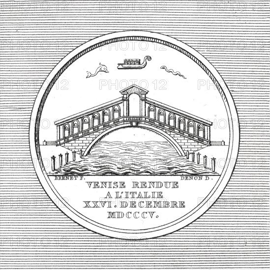 Médaille de la campagne de 1805 : Conquête de Venise
