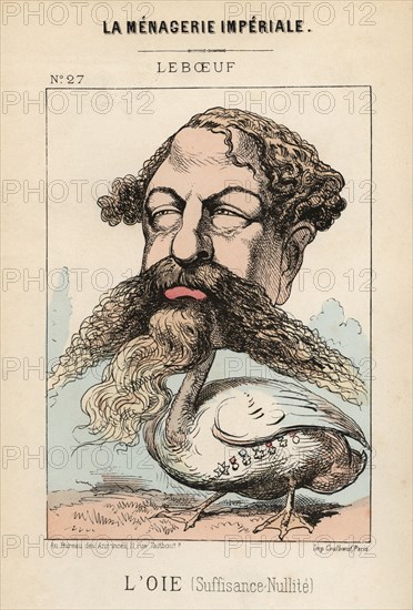 Caricature of Edmond Leboeuf