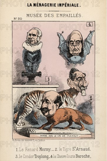 Musée des empaillés. Caricature