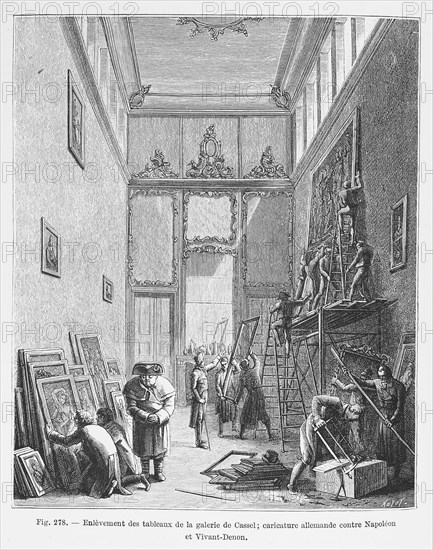 Enlèvement des tableaux de la galerie de Cassel