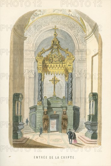 Entrée de la crypte du tombeau de Napoléon 1er aux Invalides