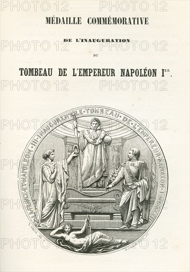 Médaille commémorative de l'inauguration du tombeau de Napoléon 1er aux Invalides