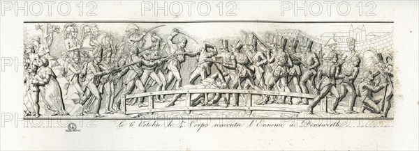 Colonne Vendôme : Le 6 octobre 1805, le 4e corps rencontre l'ennemi à Donawerth