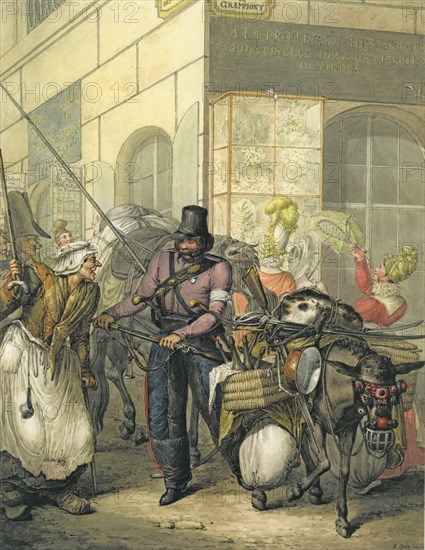 Opitz, Les Cosaques à Paris en 1814