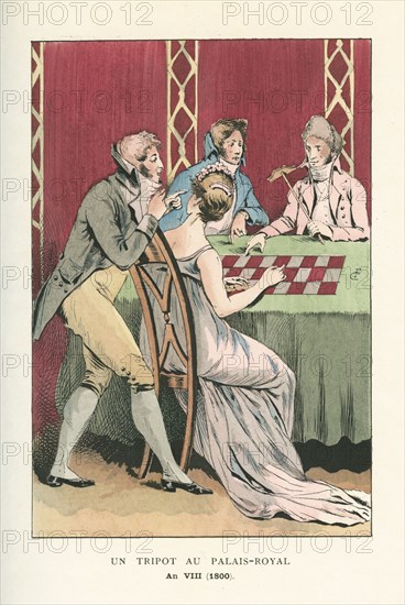 Un tripot au Palais Royal (A gambling den at the Palais-Royal), 1800