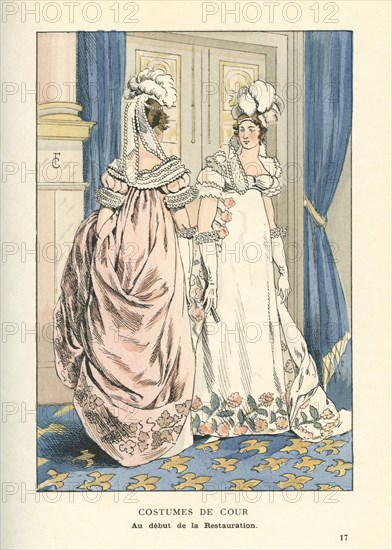 Costumes de cour au début de la Restauration