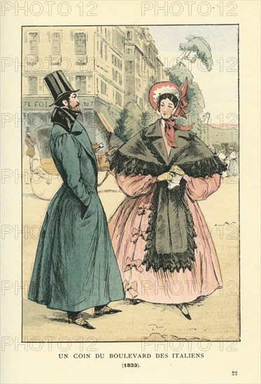 Un coin du boulevard des Italiens, 1833