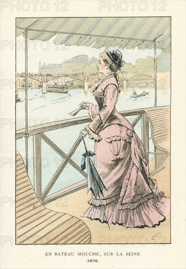 En bateau mouche, sur la Seine, 1878