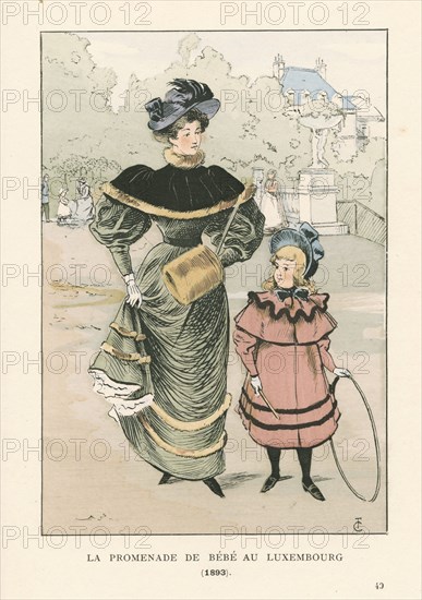 La promenade de bébé au Luxembourg, 1893