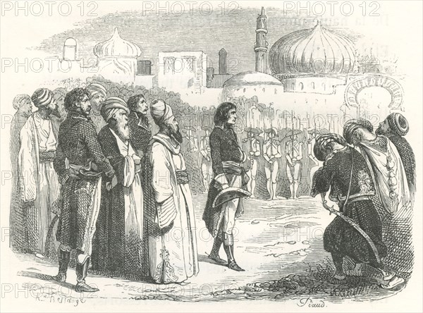 Bonaparte reçu par les Mamelouks au Caire (24 juillet 1798)