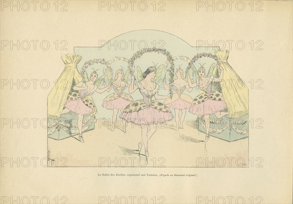 Le Ballet des Abeilles, tableau vivant représenté lors d'un bal aux Tuileries, sous le Second Empire