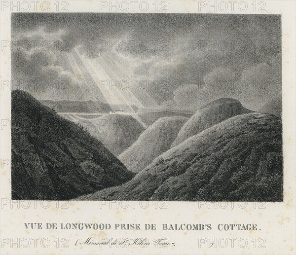 Vue de Longwood prise de Balcomb's Cottage (Ile de Sainte-Hélène)