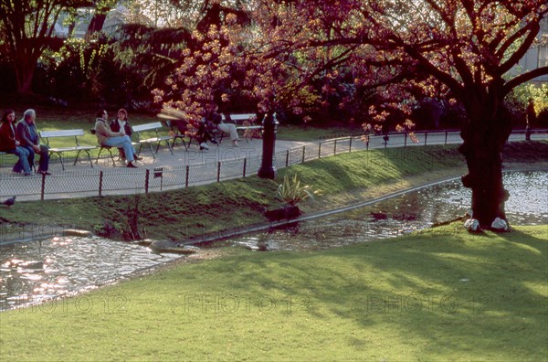 Batignolles public garden in Paris