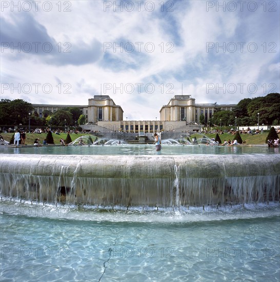 Trocadero gardens in Paris