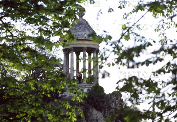 Buttes-Chaumont garden in Paris