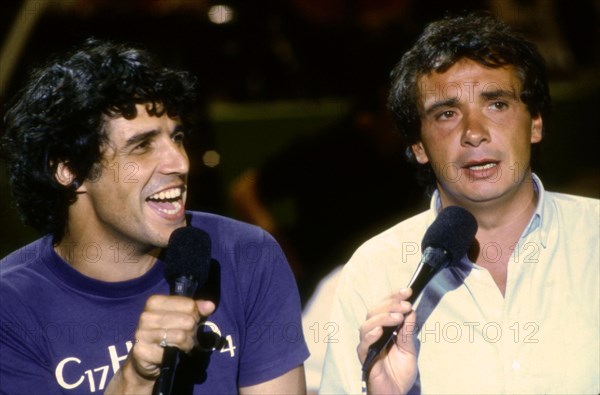 Julien Clerc and Michel Sardou, 1985