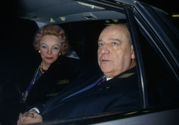 Raymond Barre with his wife, 1992