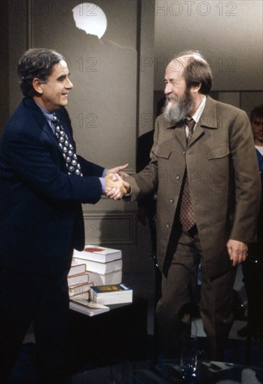 Bernard Pivot and Aleksandr Solzhenitsyn, 1993