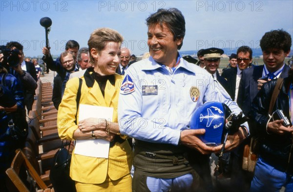 Alain Delon et Danièle Gilbert, 1988